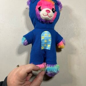 Build A Bear Tie Dye Bear in dinosaur costume  Plush